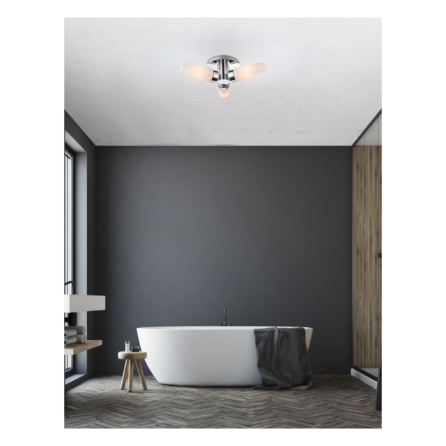 Globo - Bodové koupelnové svítidlo 3xE14/20W/230V IP44