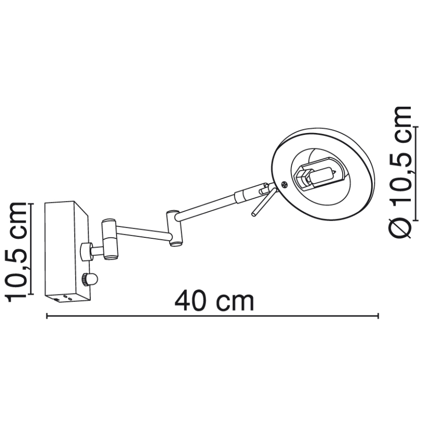 GLOBO 7820 - Nástěnné svítidlo SWEET 1xG9/40W