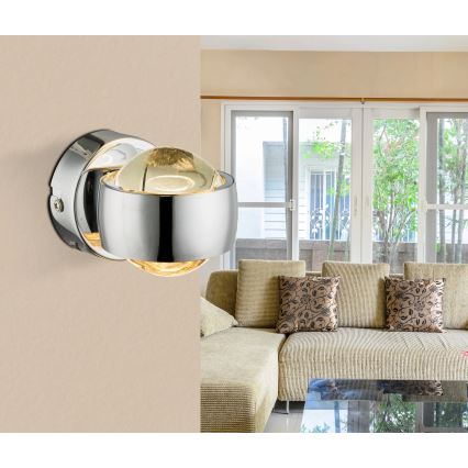 Globo - LED Nástěnné svítidlo LED/7W/230V 3000K lesklý chrom