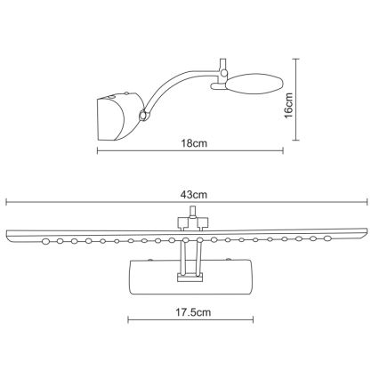 Globo - LED Obrazové svítidlo LED/3W/230V