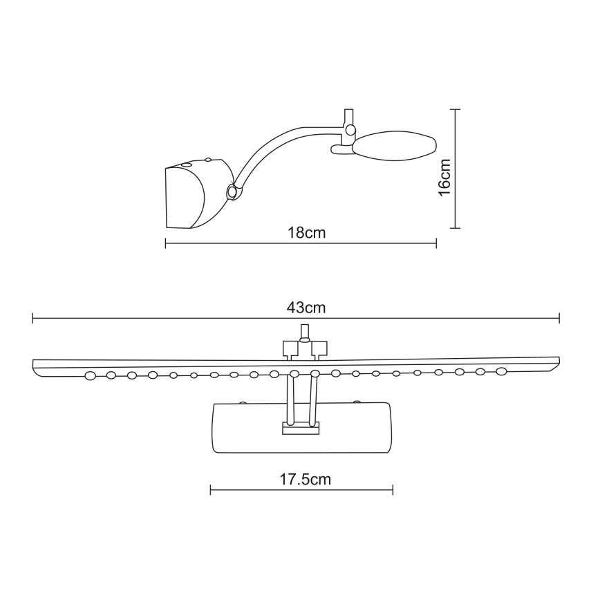 Globo - LED Obrazové svítidlo LED/3W/230V