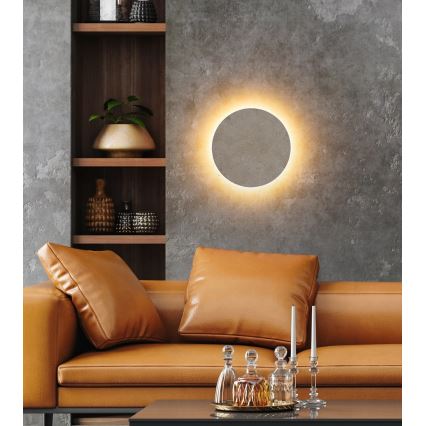 Globo - LED Nástěnné svítidlo LED/14W/230V 3000K pr. 30 cm travertin