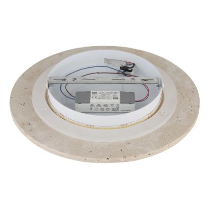 Globo - LED Nástěnné svítidlo LED/14W/230V 3000K pr. 30 cm travertin