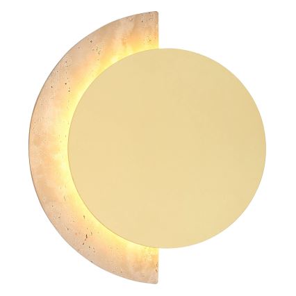 Globo - LED Nástěnné svítidlo LED/8W/230V 3000K pr. 20 cm travertin