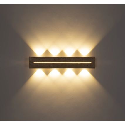 Globo - LED Nástěnné svítidlo LED/21W/230V 3000K 60 cm travertin