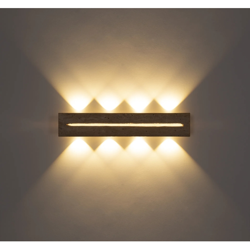 Globo - LED Nástěnné svítidlo LED/21W/230V 3000K 60 cm travertin