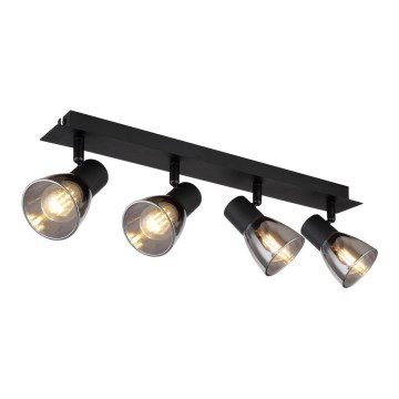 Globo - Bodové svítidlo 4xE14/40W/230V černá