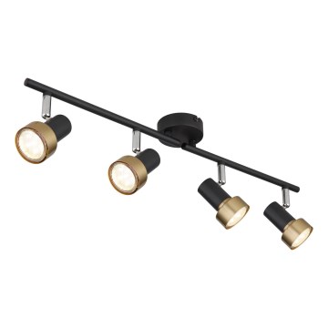 Globo - Bodové svítidlo  4xGU10/25W/230V černá/zlatá
