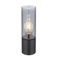 Globo - Dotyková stolní lampa 1xE27/25W/230V pr. 9 cm černá
