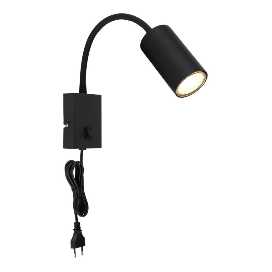 Globo - Flexibilní nástěnná lampa 1xGU10/25W/230V černá