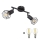 Globo - LED Bodové svítidlo 2xE14/6W/230V černá