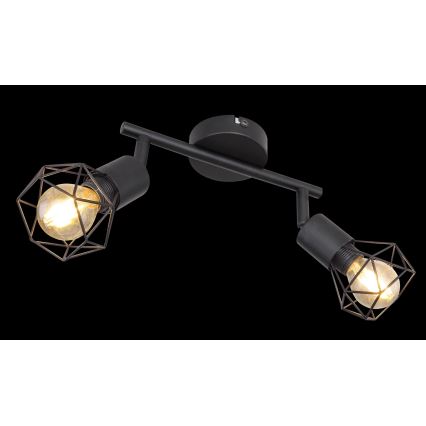 Globo - LED Bodové svítidlo 2xE14/6W/230V černá