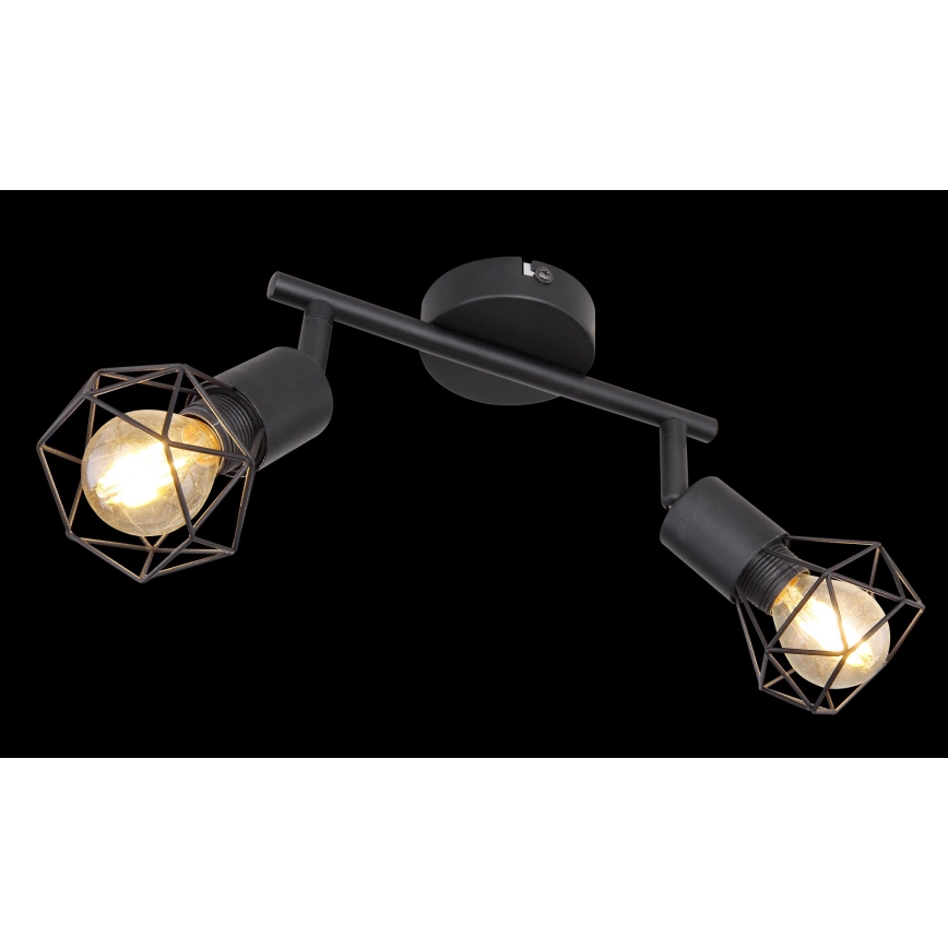 Globo - LED Bodové svítidlo 2xE14/6W/230V černá