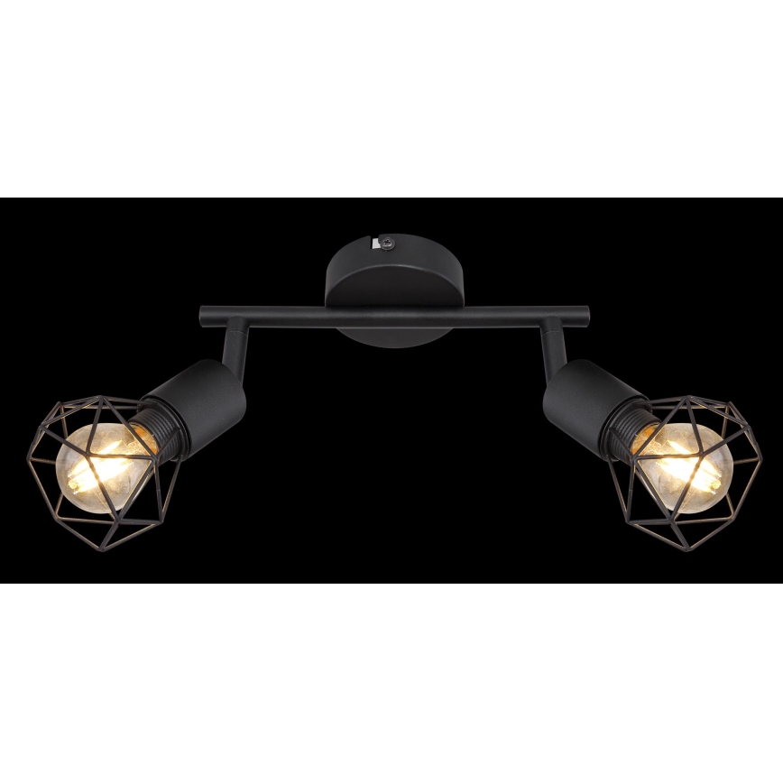 Globo - LED Bodové svítidlo 2xE14/6W/230V černá