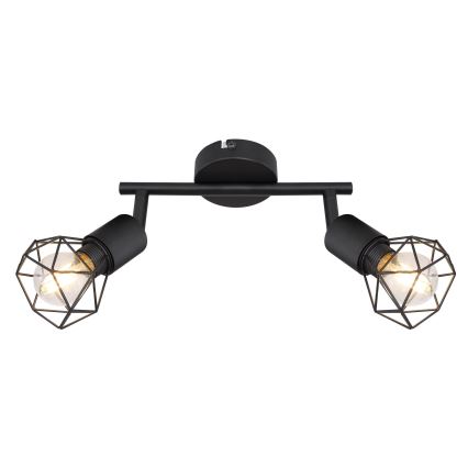 Globo - LED Bodové svítidlo 2xE14/6W/230V černá