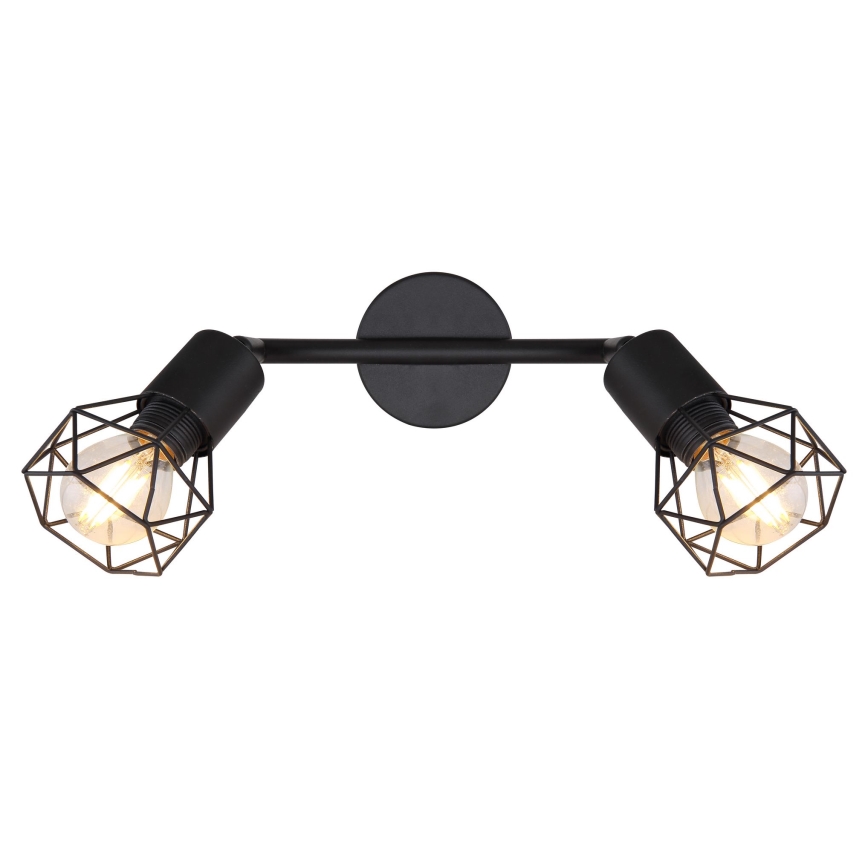 Globo - LED Bodové svítidlo 2xE14/6W/230V černá