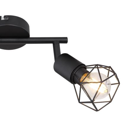 Globo - LED Bodové svítidlo 2xE14/6W/230V černá