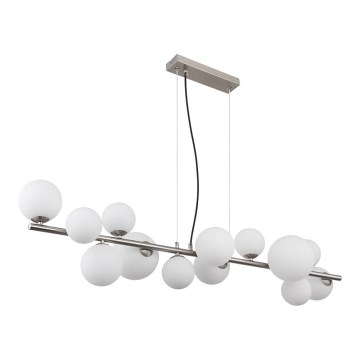 Globo - LED Lustr na lanku 13xG9/3,5W/230V bílá