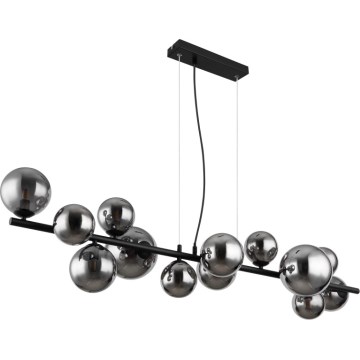 Globo - LED Lustr na lanku 13xG9/3,5W/230V kouřová/černá