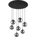 Globo - LED Lustr na lanku 7xG9/3,5W/230V kouřová/černá