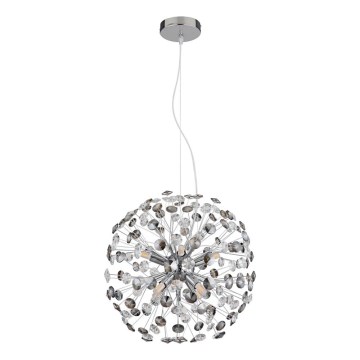 Globo - LED Lustr na lanku 8xG9/3,5W/230V lesklý chrom