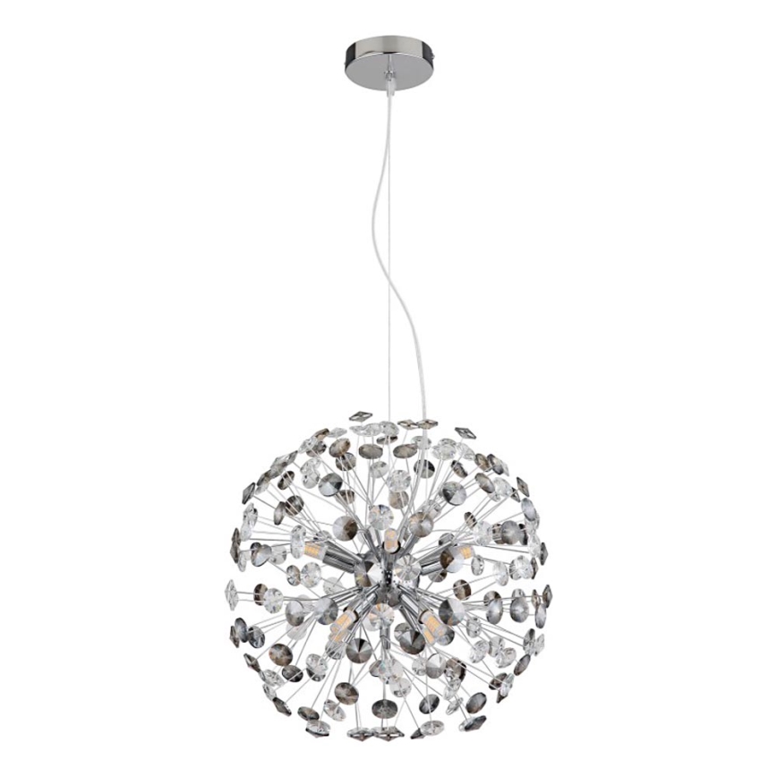 Globo - LED Lustr na lanku 8xG9/3,5W/230V lesklý chrom