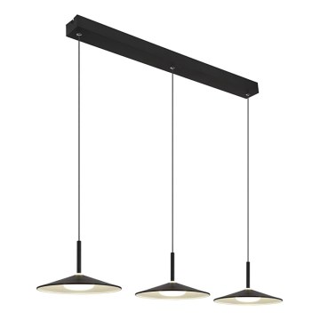 Globo - LED Lustr na lanku LED/24W/230V 4000K černá