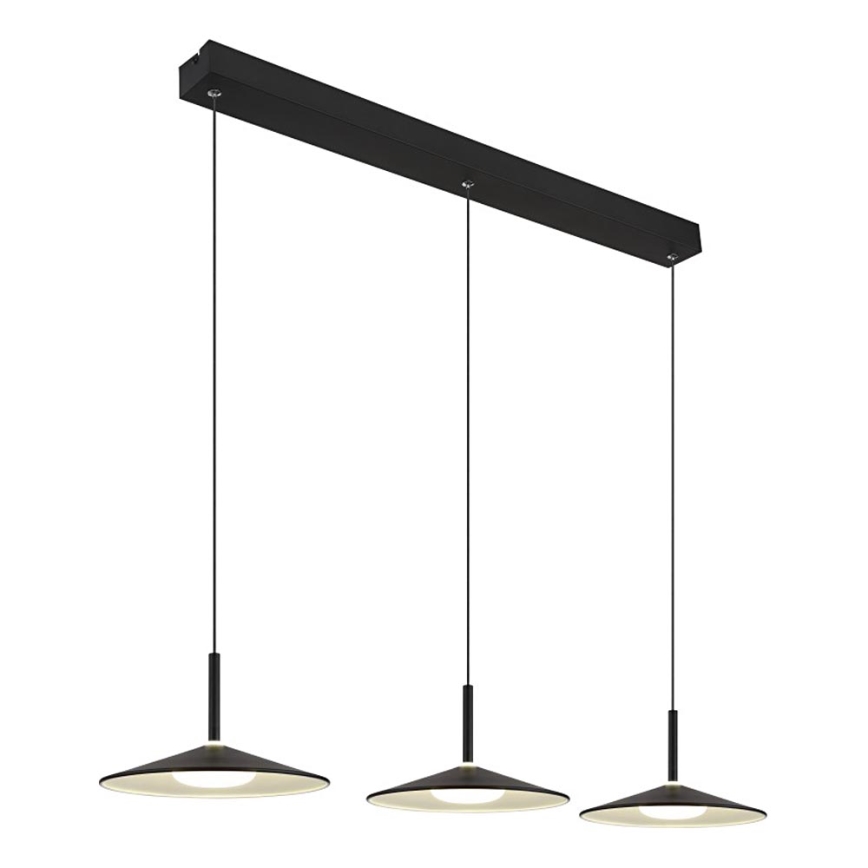 Globo - LED Lustr na lanku LED/24W/230V 4000K černá