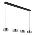 Globo - LED Lustr na lanku LED/24W/230V černá/kouřová