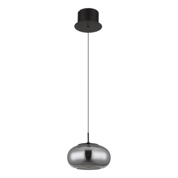 Globo - LED Lustr na lanku LED/6W/230V černá