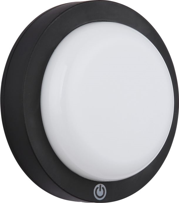 Globo - LED Nabíjecí dotykové nástěnné svítidlo LED/1,2W/3,7V pr. 15 cm 1800 mAh černá
