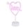 Globo - LED Neonová stolní dekorace LED/2W/3xAA srdce