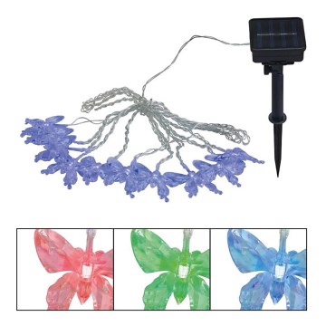 Globo - LED RGB Dekorační řetěz 10xLED/0,06W/3,2V 470 cm IP44
