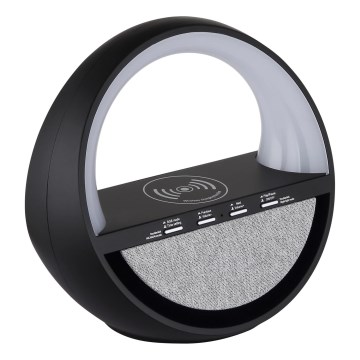 Globo - LED RGB Dotyková nabíjecí stolní lampa s reproduktorem a bezdrátovým nabíjením QI LED/3,5W/5V 1800 mAh