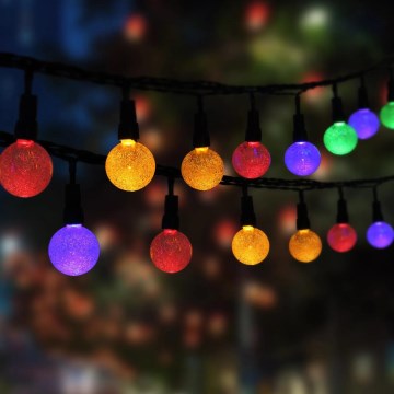 Globo - LED RGB Solární řetěz 20xLED/0,06W/3V 770 cm IP44