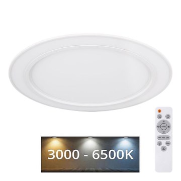 Globo - LED RGBW Stmívatelné stropní svítidlo LED/45W/230V + LED/20W/230V 3000-6500K + dálkové ovládání