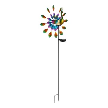 Globo - LED Solární dekorace LED/0,06W/3V IP44 páv