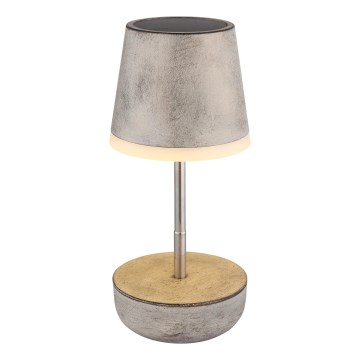 Globo - LED Solární lampa 10xLED/0,06W/3V IP44 šedá