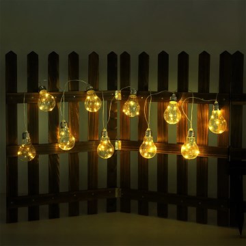 Globo - LED Solární řetěz 10xLED/0,06W/3,2V 380 cm IP44