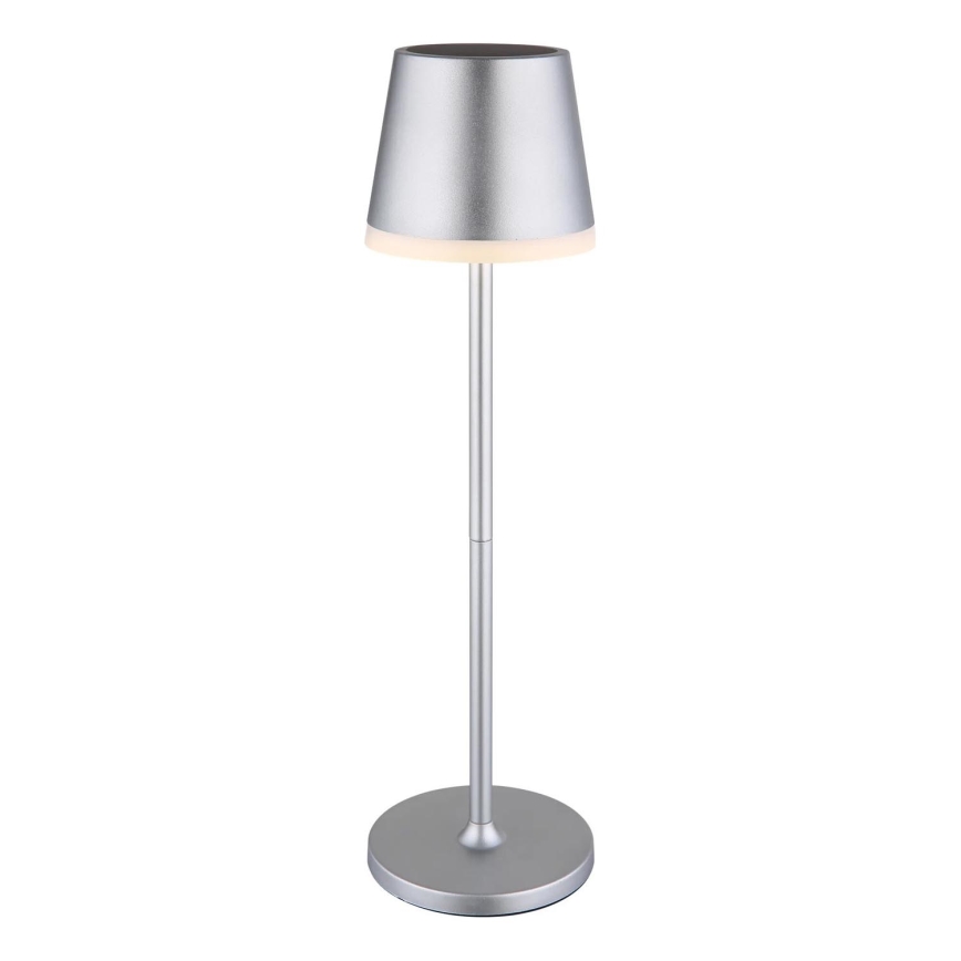 Globo - LED Solární svítidlo LED/0,6W/3V 3000K IP44 matný chrom