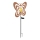 Globo - LED Solární svítidlo LED/3V IP44 300 mAh rezavý motýl