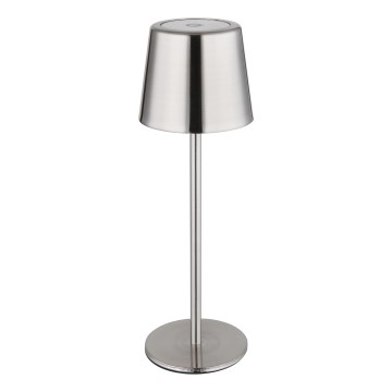 Globo - LED Stmívatelná dotyková nabíjecí stolní lampa LED/2W/3,7V 3000/4000/6000K 2200 mAh lesklý chrom