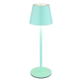 Globo - LED Stmívatelná dotyková nabíjecí venkovní stolní lampa 3v1 LED/3W/5V 3000/4000/5000K IP54 1800 mAh mátově zelená