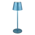 Globo - LED Stmívatelná dotyková nabíjecí venkovní stolní lampa 3v1 LED/3W/5V 3000/4000/5000K IP54 1800 mAh modrá