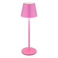 Globo - LED Stmívatelná dotyková nabíjecí venkovní stolní lampa 3v1 LED/3W/5V 3000/4000/5000K IP54 1800 mAh růžová
