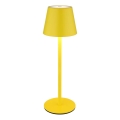 Globo - LED Stmívatelná dotyková nabíjecí venkovní stolní lampa 3v1 LED/3W/5V 3000/4000/5000K IP54 1800 mAh žlutá
