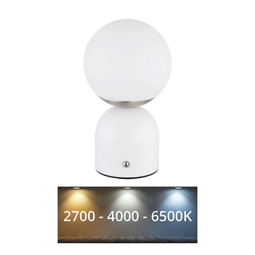 Globo - LED Stmívatelná dotyková stolní lampa LED/2,5W/3,7V 2700/4000/6500K 1800 mAh USB bílá