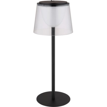 Globo - LED Stmívatelná dotyková venkovní stolní lampa LED/1,8W/5V IP44 1800 mAh černá/čirá