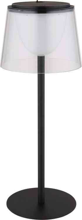 Globo - LED Stmívatelná dotyková venkovní stolní lampa LED/1,8W/5V IP44 1800 mAh černá/čirá