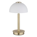 Globo - LED Stmívatelná dotykový stolní lampa LED/7W/230V 3000K mosaz